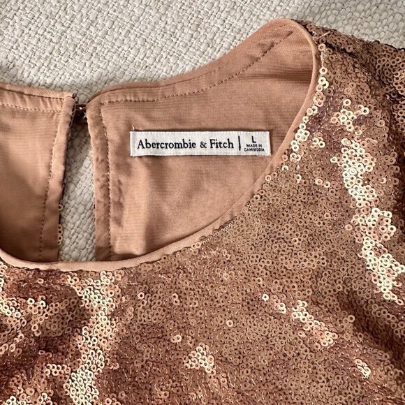 Abercrombie & Fitch  Sequined Blouse Shirt Size L - Picture 5 of 7